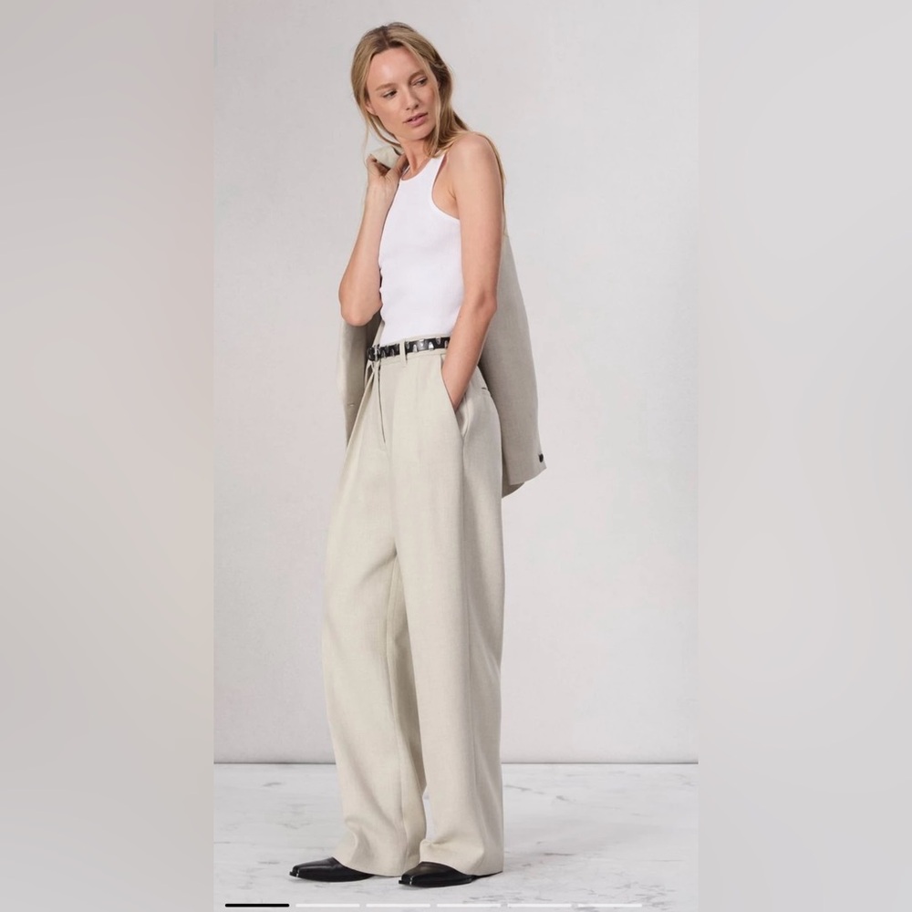 Rag & Bone Francine Cream Wide Leg Women's Pants